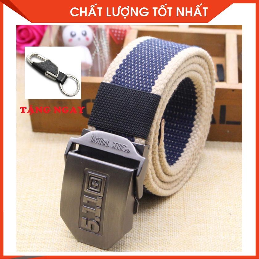 Dây nịt lính vải bố Mặt 511 thép không gỉ, Dây nịt Nam quân đội vải dù siêu bền đẹp