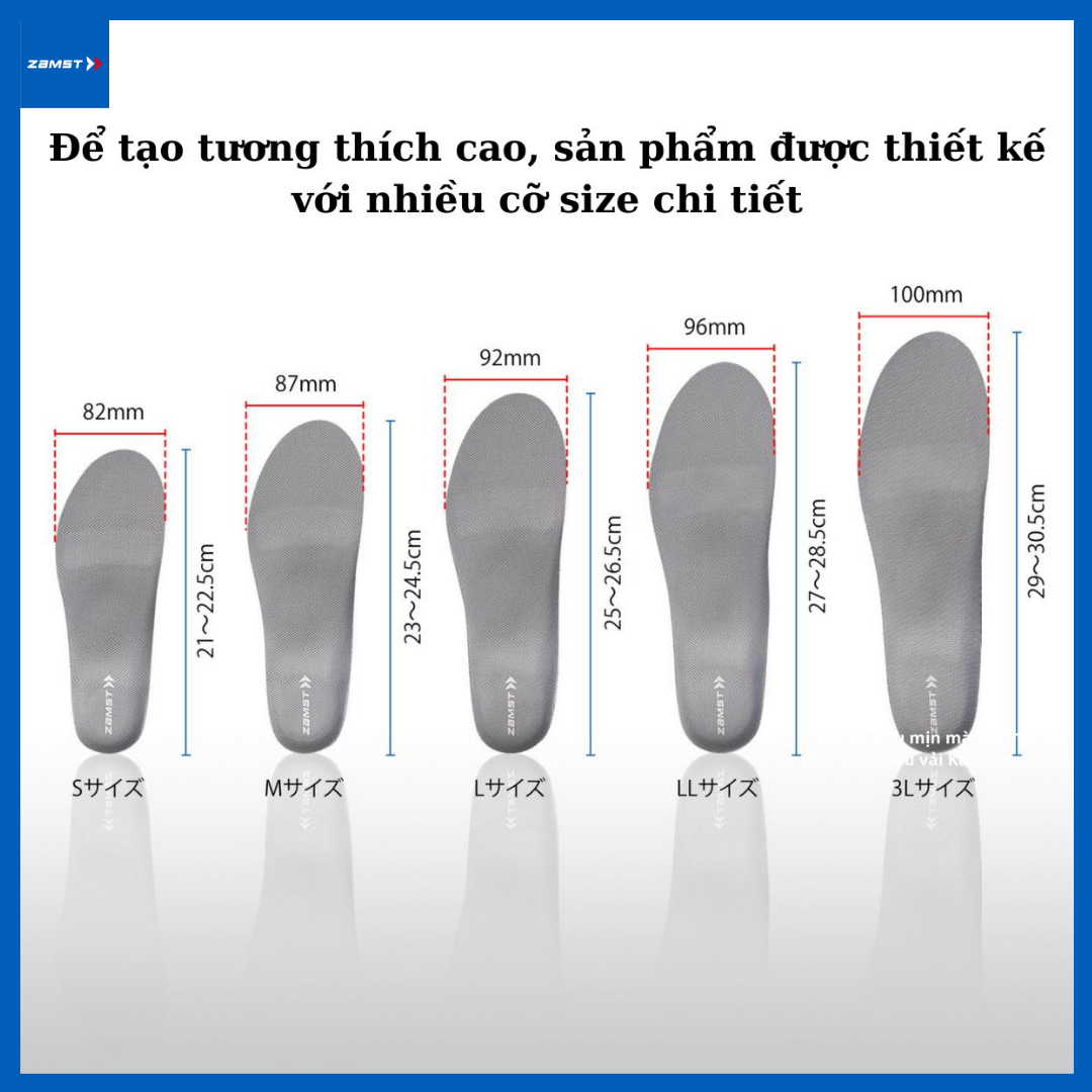Lót giày Zamst SPORTS- Footcraft cushioned for SPORTS