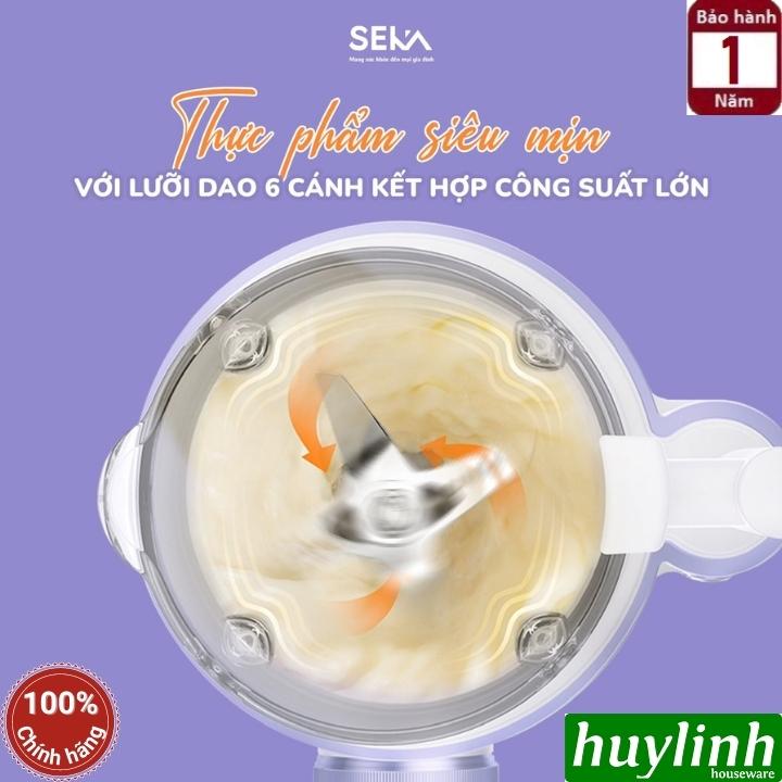 Máy làm sữa hạt mini SEKA SK320 [Tím Nhạt] - 600ml - 600W - 5 chức năng - Hàng chính hãng