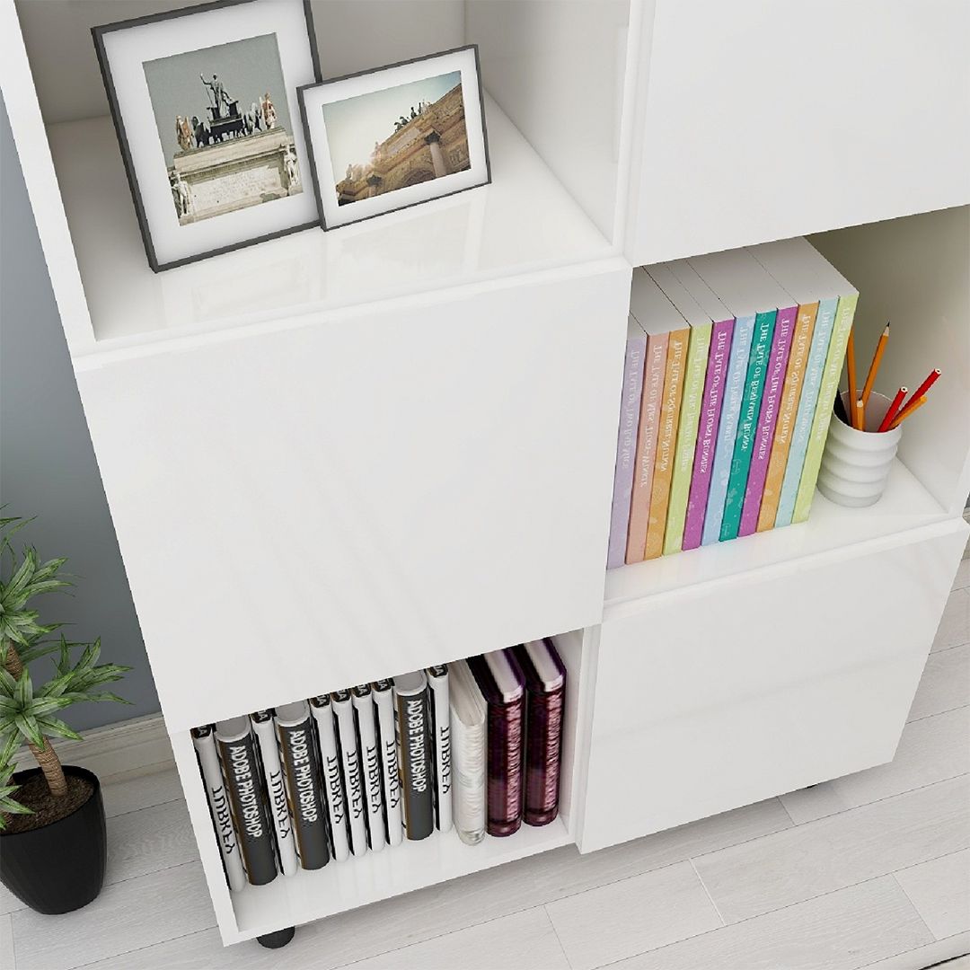 Kệ sách thông minh từ gỗ MDF SMLIFE Blumen