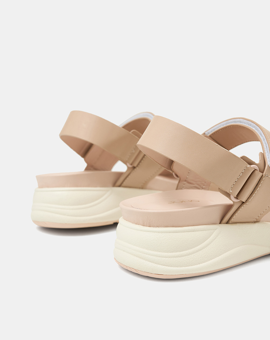 Giày Sandal Nữ 5cm Thời Trang JUNO Sandal Đế Thể Thao Quai Ngang Bản Lớn SD05107