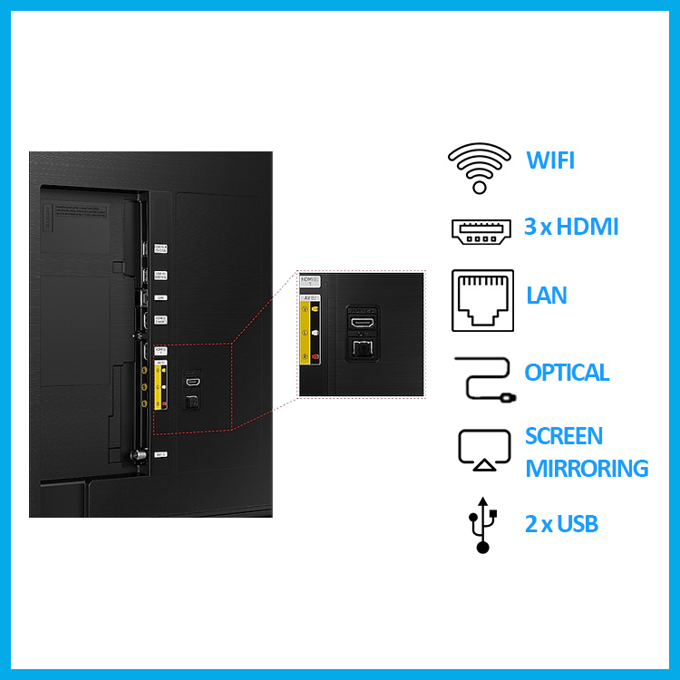 Smart Tivi QLED Samsung 4K 43 inch QA43Q60BA - Model 2022