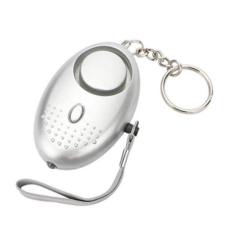 130 DB Decibels With LED Light Safety Key Chain Pedant Accessories Portable Emergency Personal Security Alarms Self-Defense