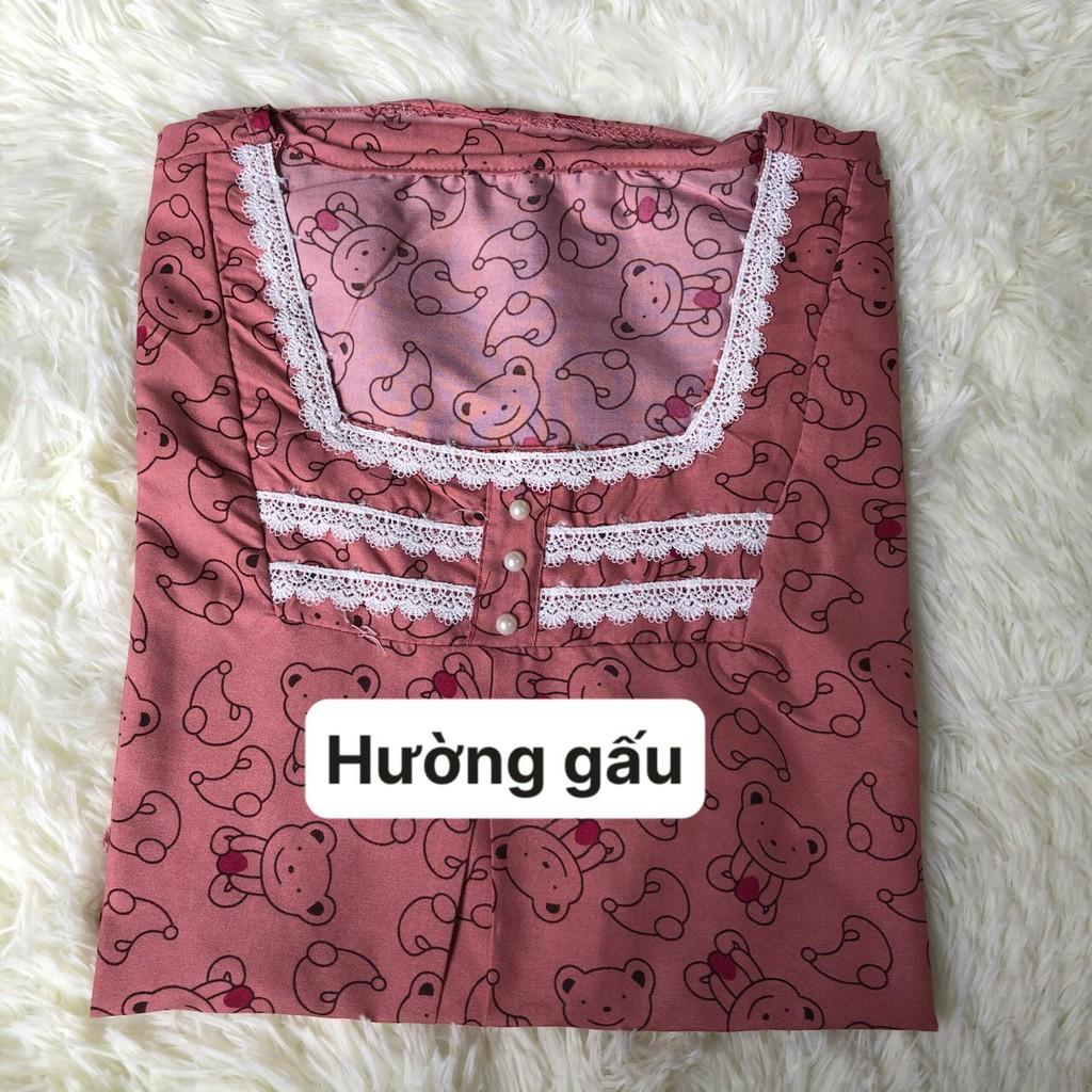 Bộ đồ bầu LỬNG CHẤT KATE CỔ VUÔNG mềm mát mặc bầu và sau sinh BL831