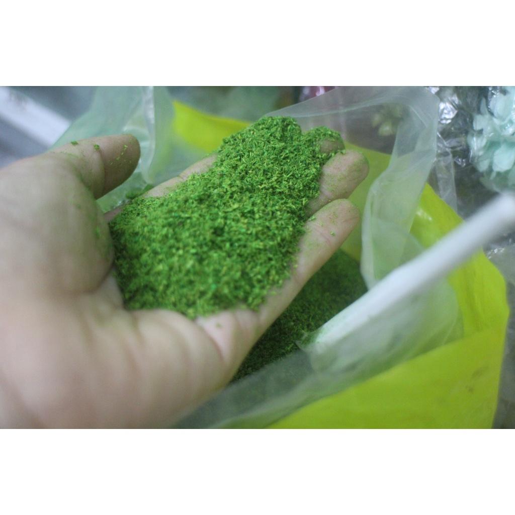 Bột rêu giả xanh trang trí chậu cây-màu sắc tự nhiên