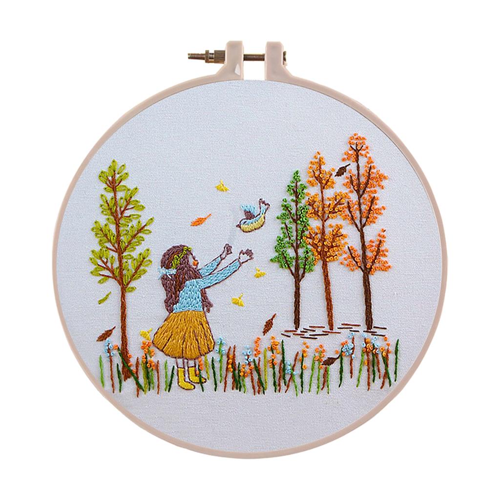 Cross Stitch Embroidery Starter Kit with Pattern DIY Needlework Crafts