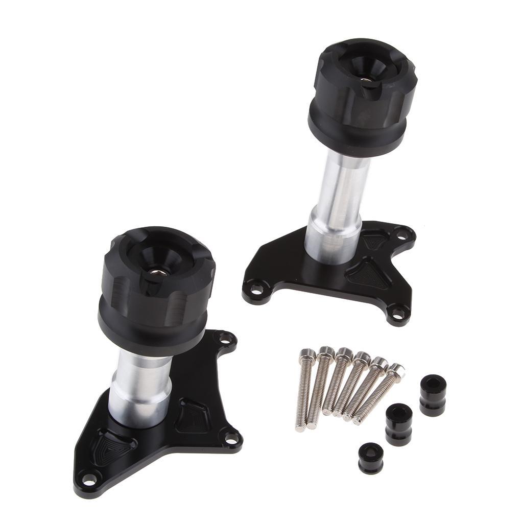 2 Set Motor CNC Engine Frame Slider Crash Pad Falling Protection Fits for Grom MSX125 MSX125SF Gold & Black