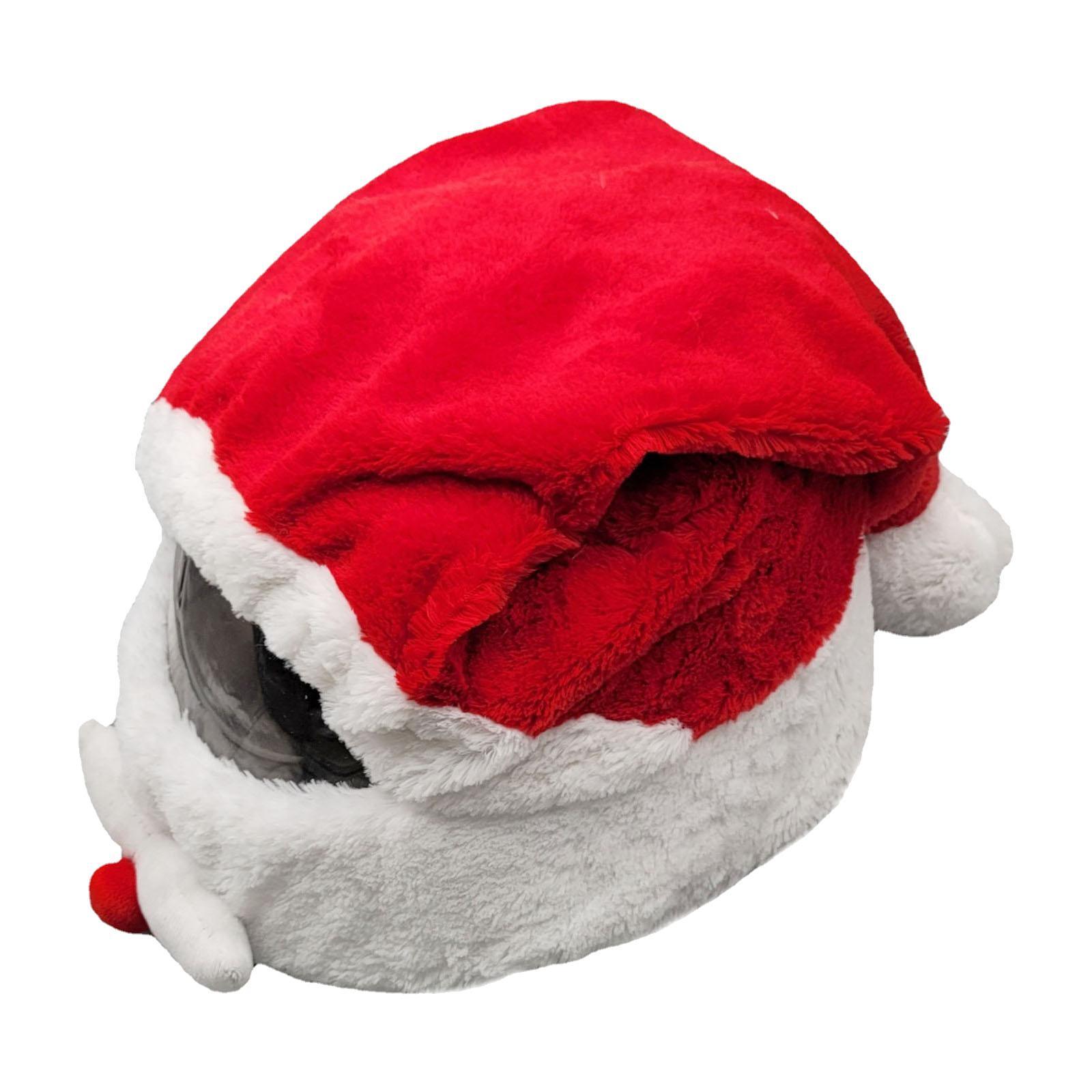 Santa Motorcycle Cover, Funny Cover, Motorcycle Full Face Christmas Hat, Santa Claus Xmas Hat Motorcycle Covers Decoration Accs