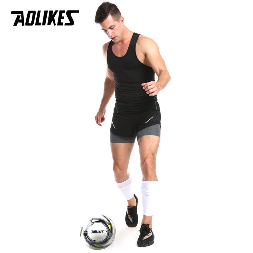 Tất vớ bảo vệ ống đồng AOLIKES A-7968 có túi nhỏ để miếng lót Soccer protective socks
