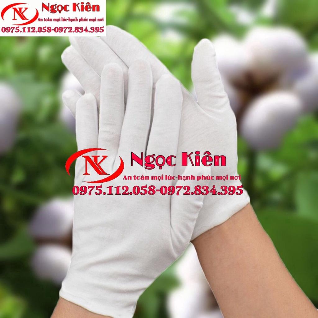 Găng tay trắng chất liệu cotton siêu nhẹ tiện dụng