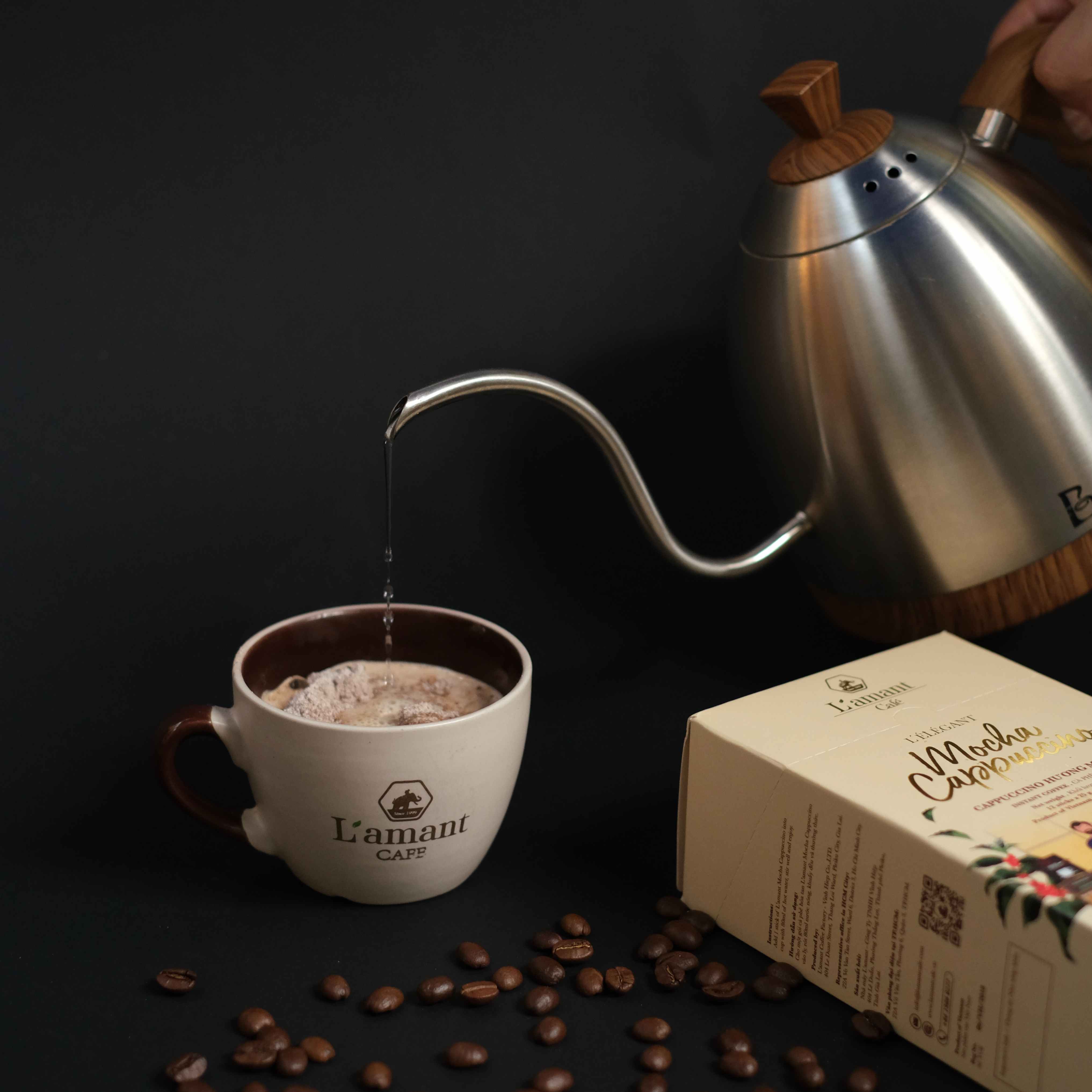 Combo 03 Hộp cà phê Mocha Cappuccino (Hộp 300 g - 12 Gói) và 01 Hộp 2IN1 (Hộp 256 g - 16 Gói)