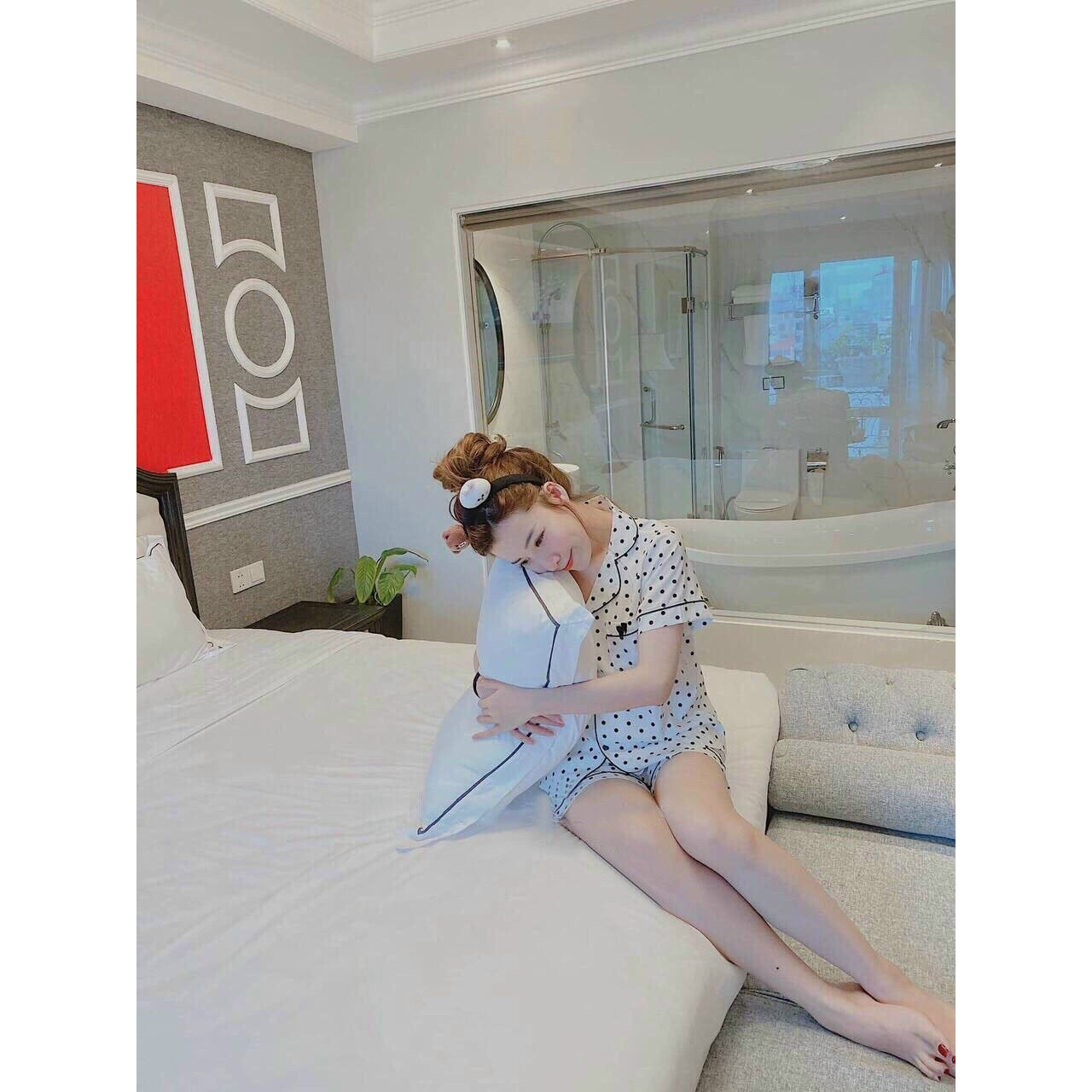 Set bộ lụa gấm mềm mịn nữ tính