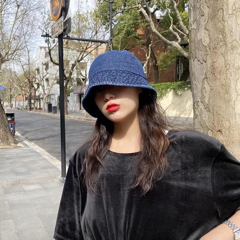 Nón sụp jean phong cách