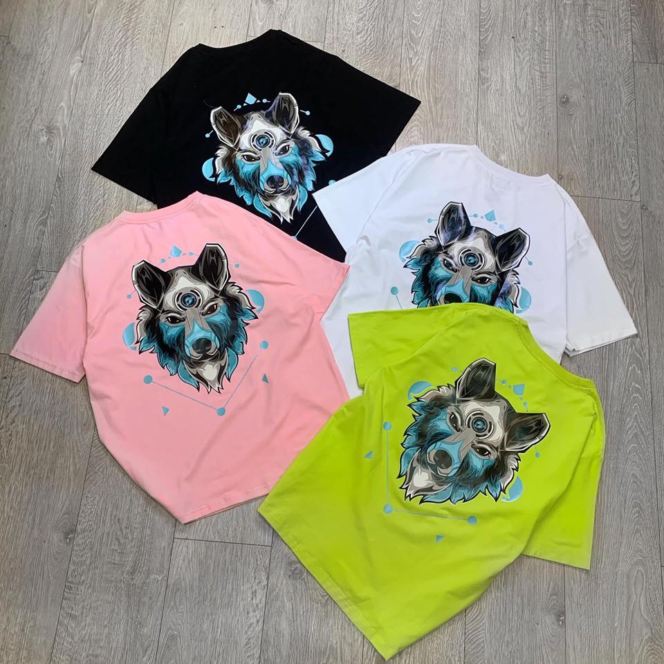 Áo Thun Nam Nữ Cotton Cao Cấp Sói Phản Quang Nam Nữ Unisex