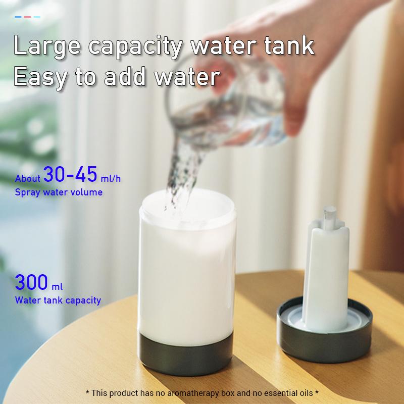 Di Động Máy Tạo Ẩm, Phun Sương Mini Siêu Âm Tinh Dầu Khuếch Tán USB 300Ml Máy Phun Sương Tạo Độ Ẩm Với Ánh Sáng Môi Trường Xung Quanh Máy Tạo Độ Ẩm Không Khí Cho Nhà Xe Ô Tô