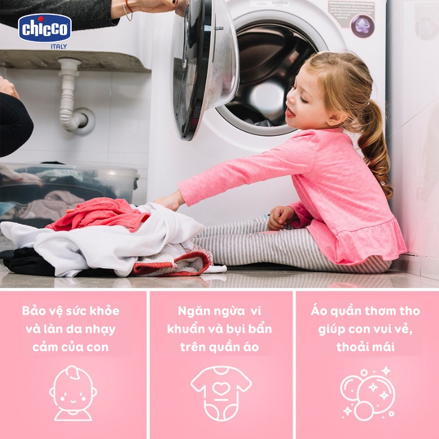 NƯỚC GIẶT CHICCO 0M+ KHÁNG KHUẨN