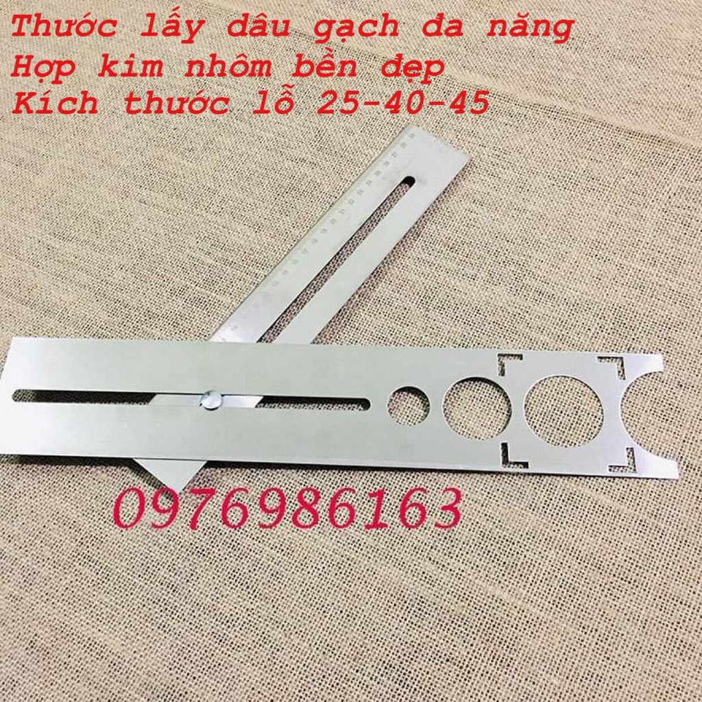 Thước cân sen thước khoét lỗ gạch 2 đoạn