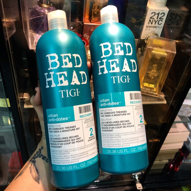 Cặp đôi gội - xả Bed Head Tigi xanh dương số 2 dành cho tóc khô, xơ, rối