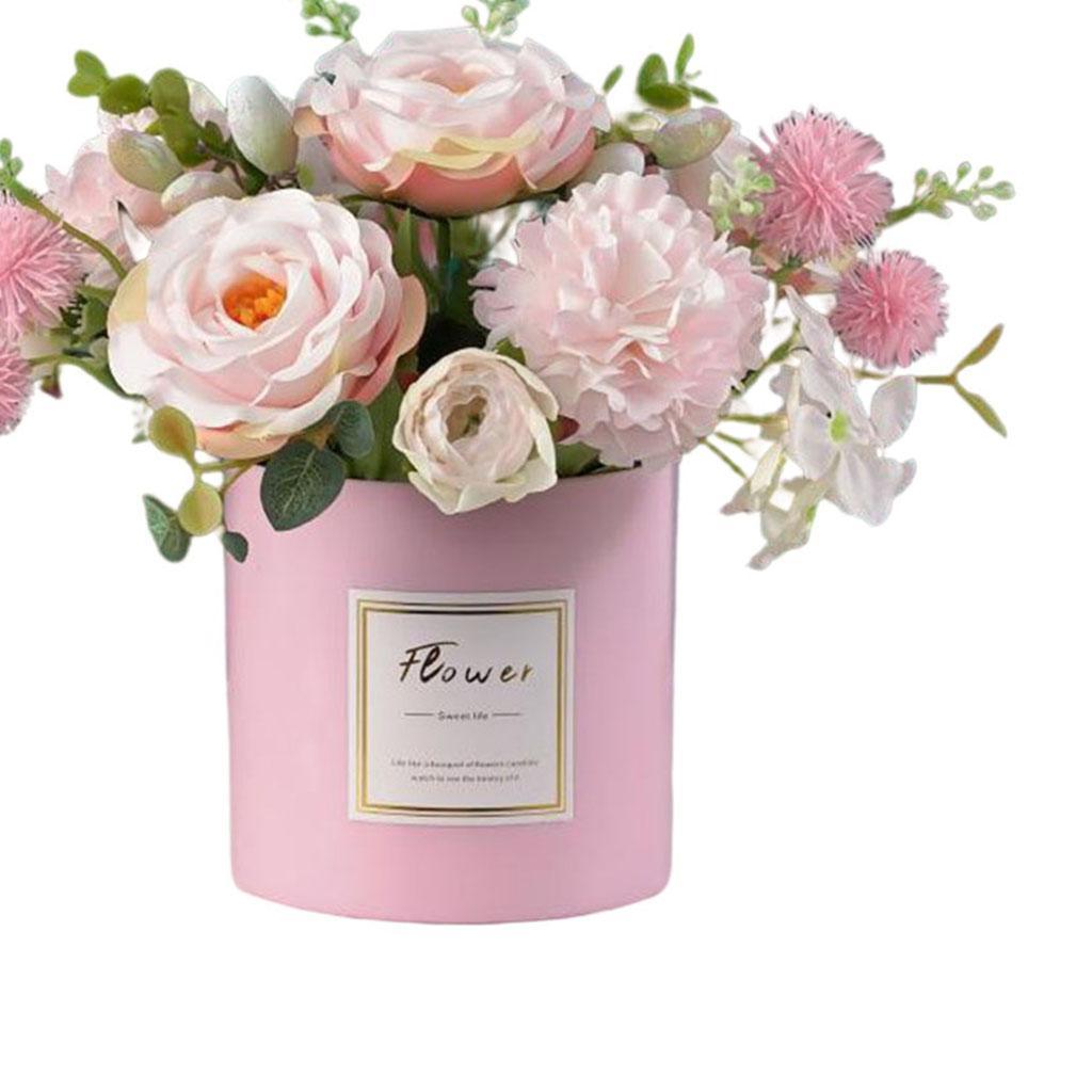 Faux Fake Artificial Flower Plant Decorative Pot Vase Garden Decor