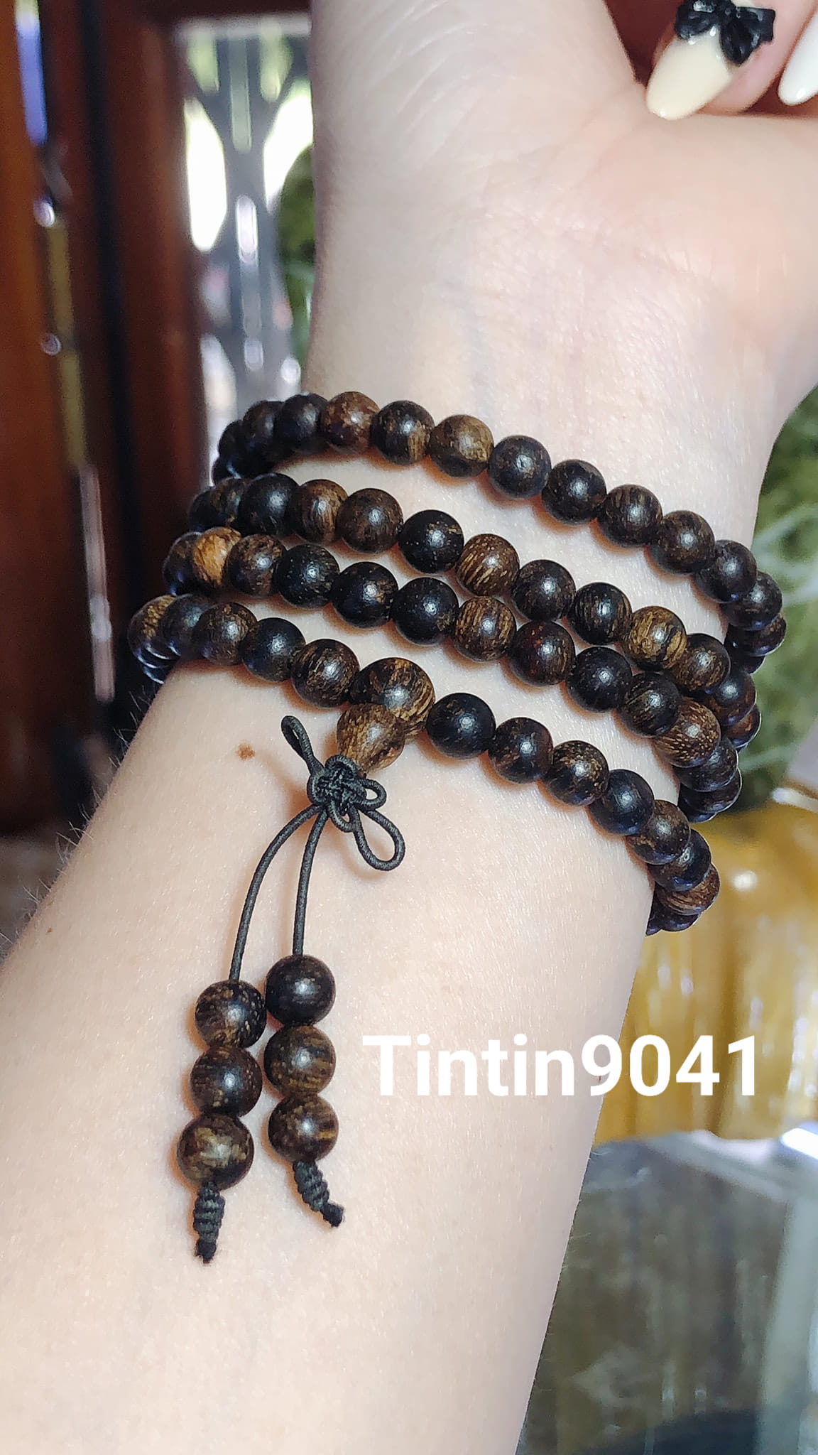 Vòng trầm 108 hạt - 6 li