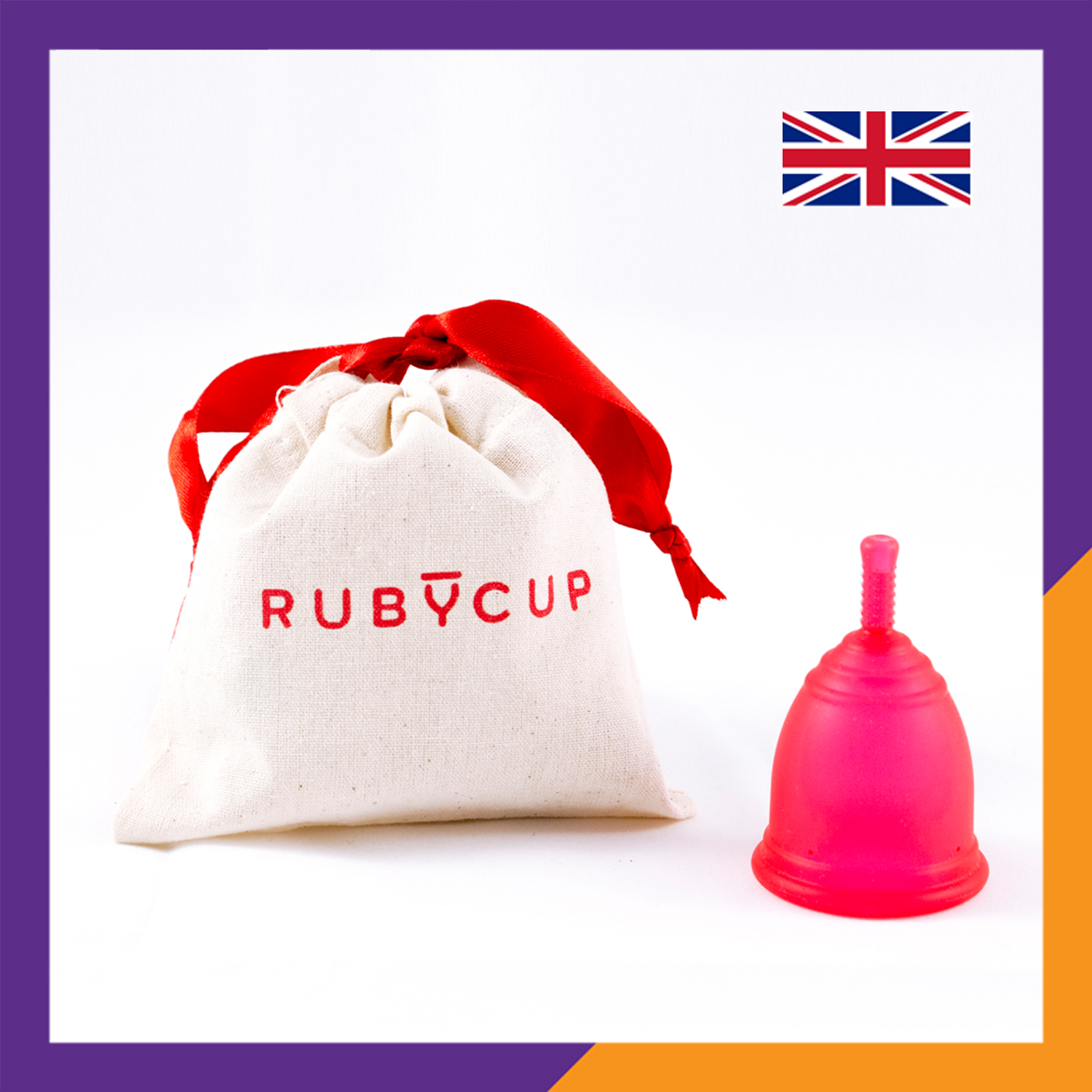 Cốc Nguyệt San Ruby Cup Anh Màu Đỏ - Độ Mềm Phù Hợp Phụ Nữ Việt - Vật liệu 100% Sillicon Y Tế Đạt Tiêu Chuẩn FDA – Hàng Chính Hãng Thương Hiệu Được Yêu Thích Tại Anh Và Hơn 36 Quốc Gia - Ruby Cup Red