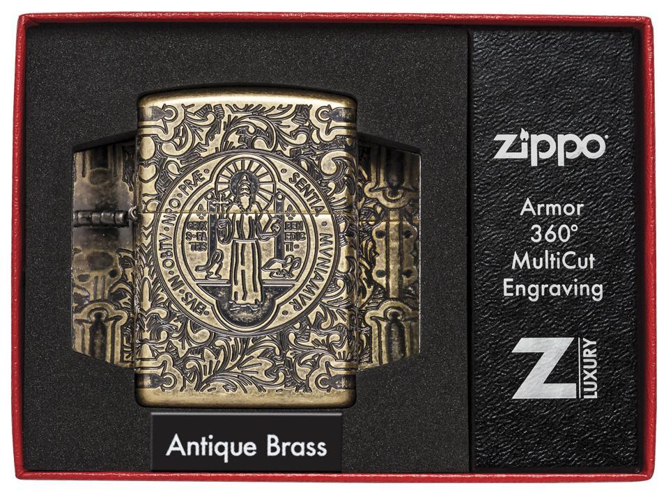 Bật Lửa Zippo St. Benedict Design 29719