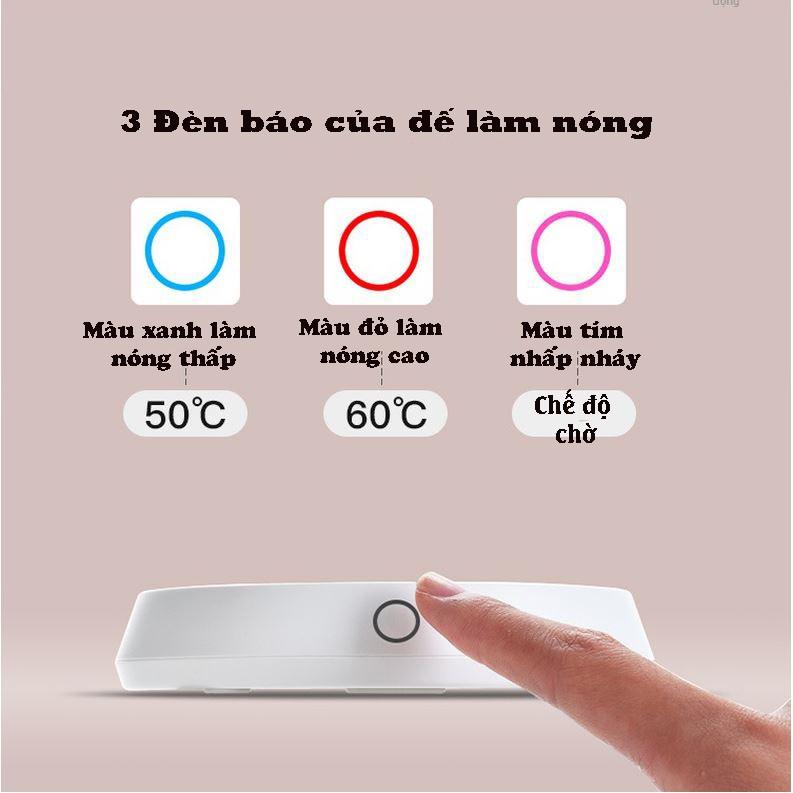 Đế Làm Nóng Đồ Uống Đa Năng Dùng Ở Văn Phòng, Phòng Khách - Hâm Nóng Sữa Cho Trẻ, Hâm Nóng Trà, Cà Phê