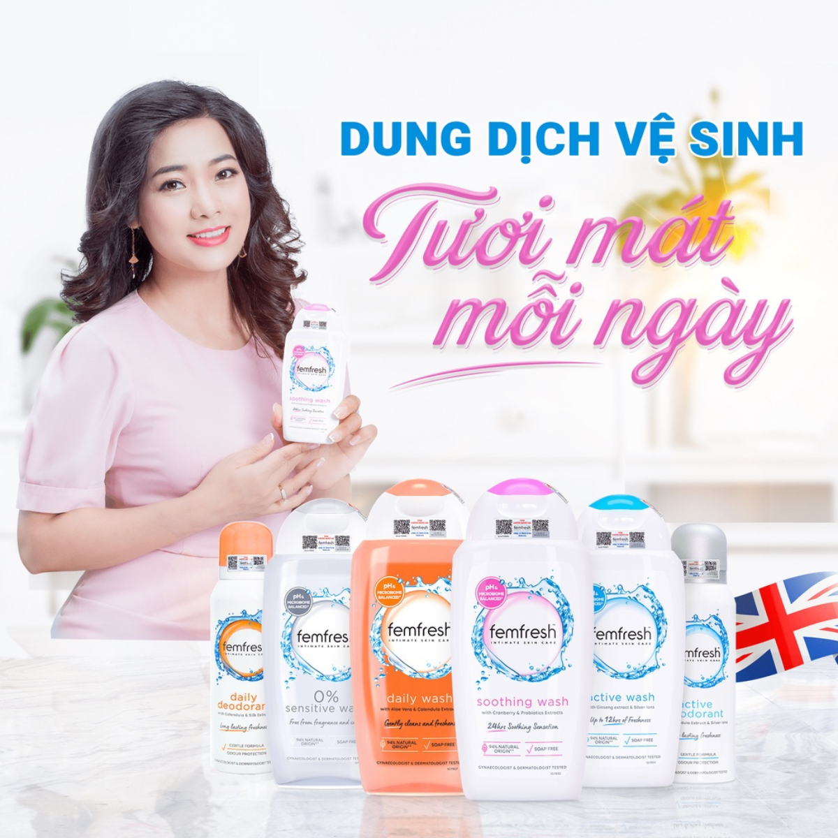 Dung Dịch Vệ Sinh Phụ Nữ Femfresh Daily Wash DDVS Phụ Nữ Intima 250ml