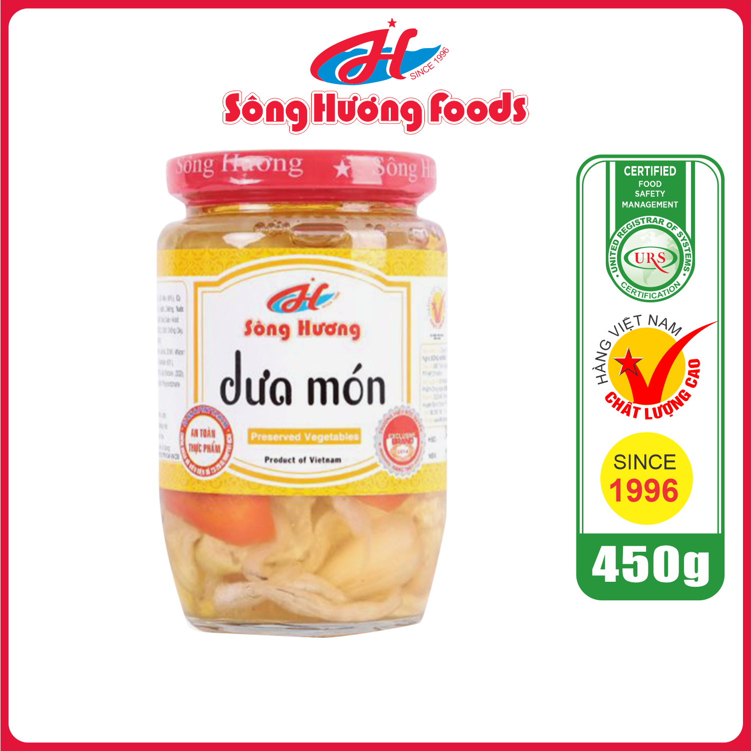 Dưa Món Sông Hương Foods Hũ 450g