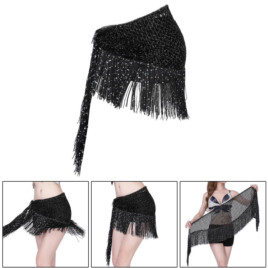 Hip Scarf for Belly Dance, Women Belly Dancing Hip Scarf Wrap Skirts for Bellydance, or Yoga Class