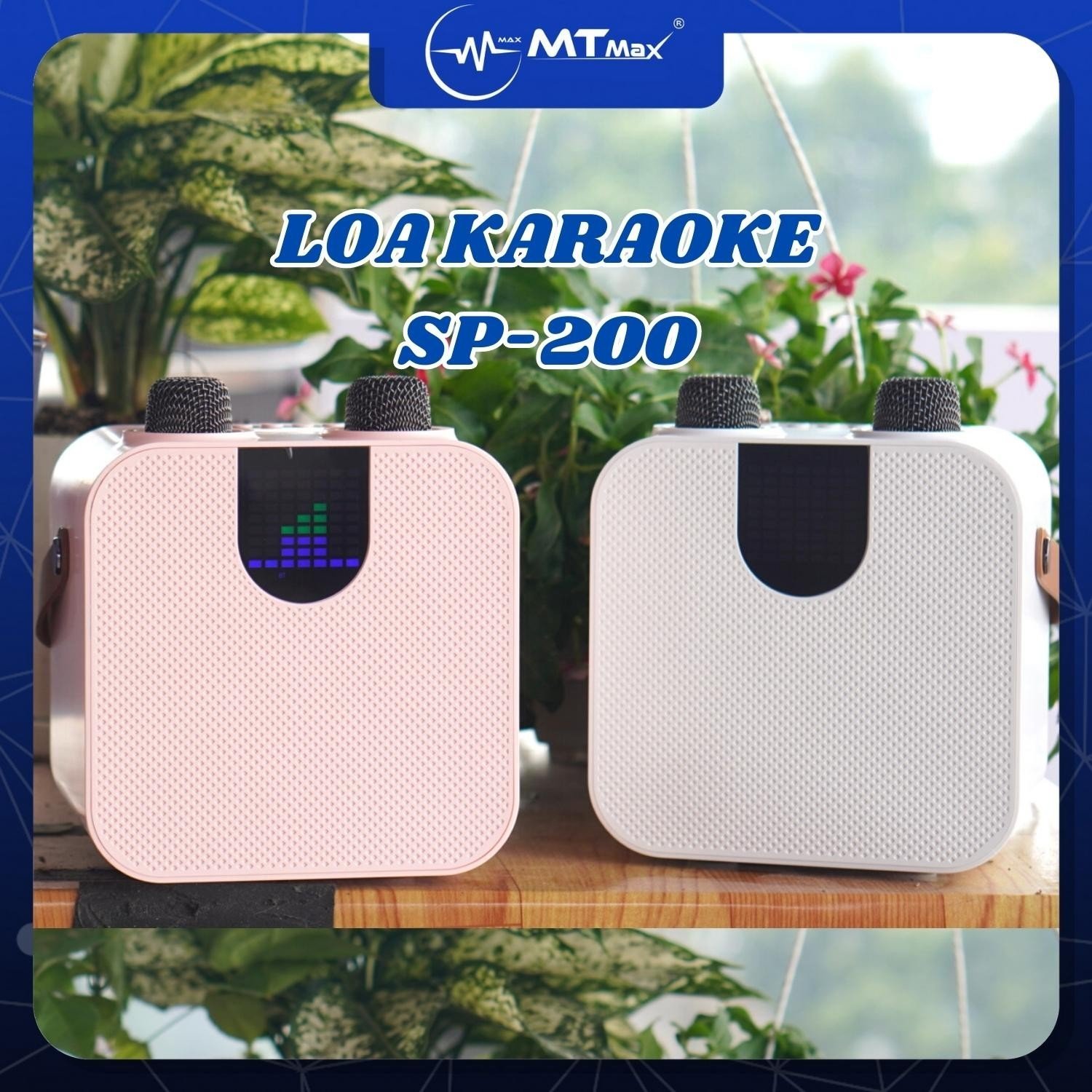 Loa Hát Karaoke SP 200 - kèm 2 Micro không dây bảo hành 12 tháng
