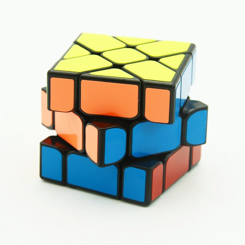 Đồ chơi Rubik biến thể Qiyi Windmill viền đen - Rubik 5 Cánh Hoa Dấu Cộng