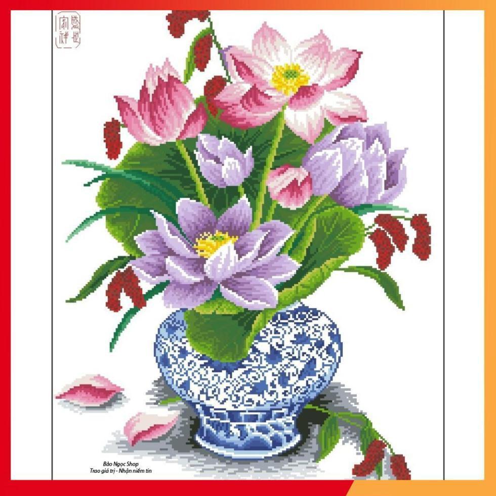 Tranh Thêu Chữ Thập Flowers 3