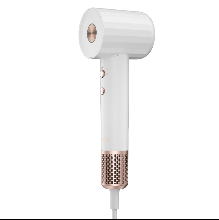 Máy sấy tóc Wiwu Wei Wu high-speed hair dryer Wi-520 cho làm đẹp có vòng sáng 3 màu + nút 2 tốc độ, điều khiển linh hoạt - Hàng chính hãng