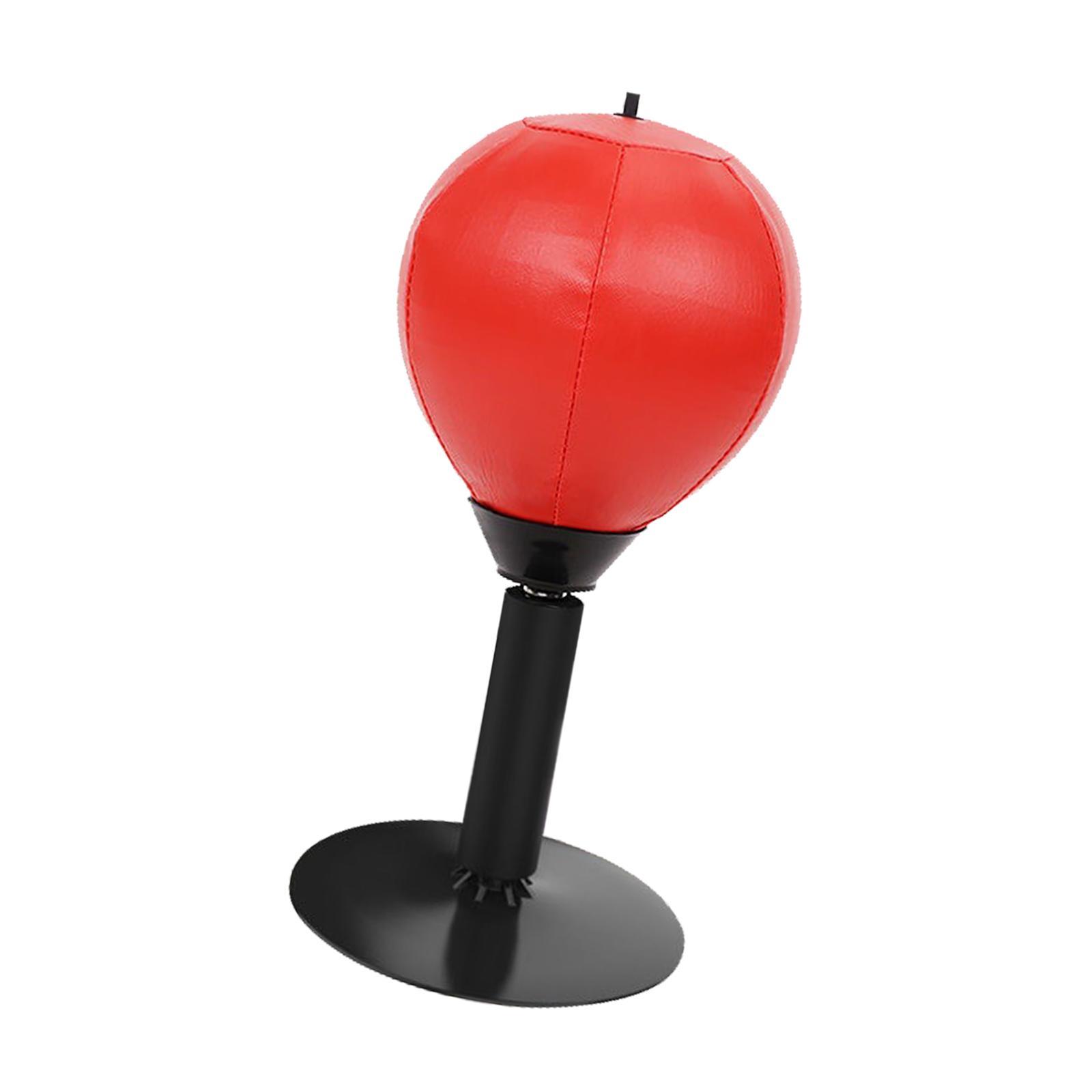 Punching Bag Speed Ball Desktop Boxing Ball for Exercise Red