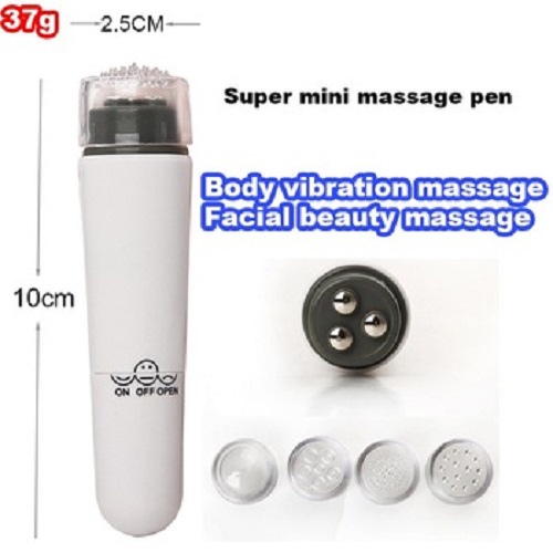 Dụng Cụ Massage Mát Mạnh Rung Mạnh Cầm Tay Mini Tặng Kèm 1 SP Ngẫu Nhiên (Giao Ngẫu Nhiên Màu Trắng Tươi, Hồng Tươi)