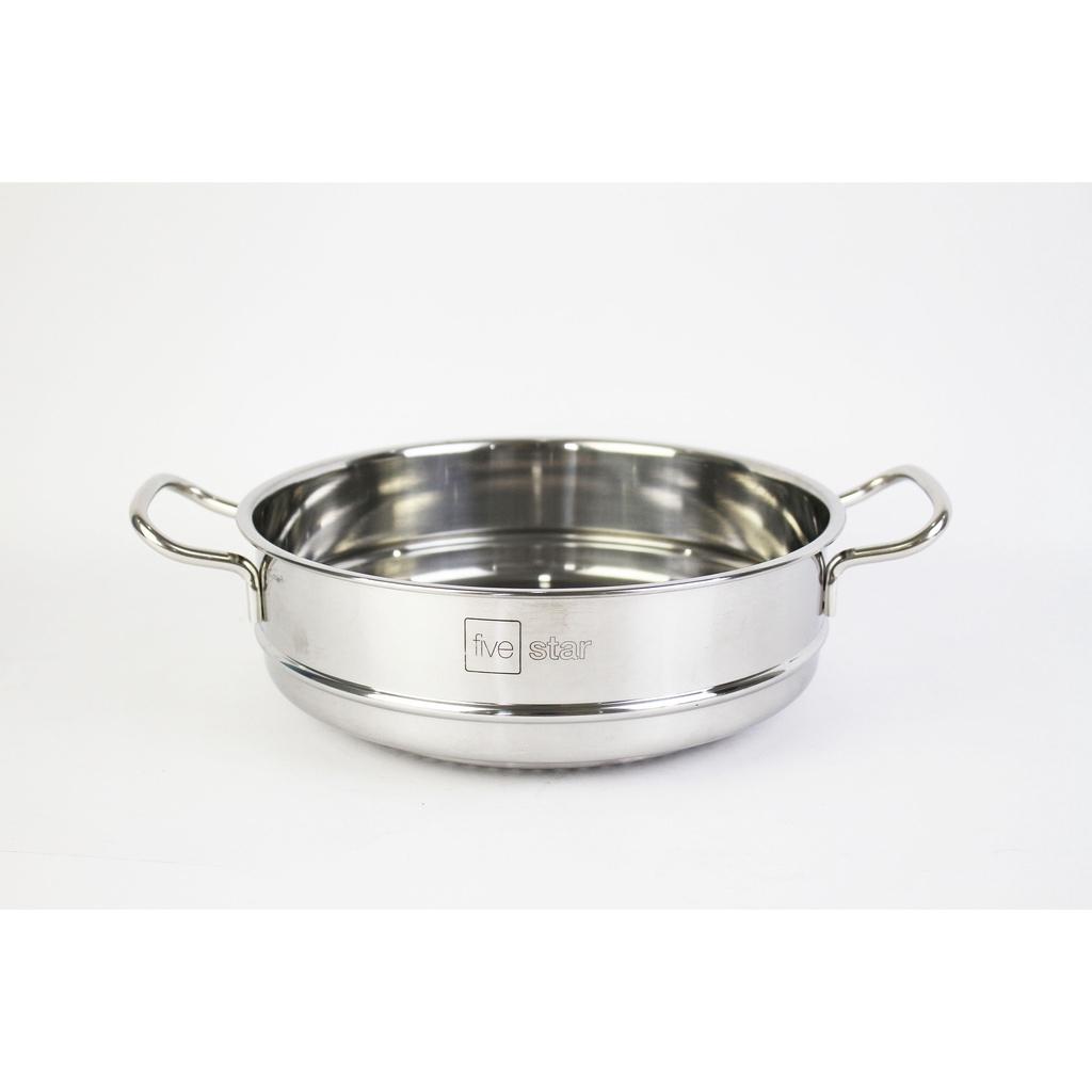 Bộ nồi inox cao cấp đáy từ Fivestar Plus 6 món nắp kính , 3 đáy dùng được mọi bếp