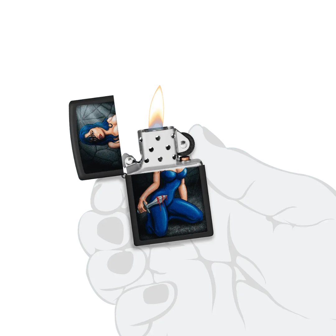 Bật Lửa Zippo Counter Culture Design - Hàng Chính Hãng - Black Matte In Hình Nghệ Thuật Cổ Điển