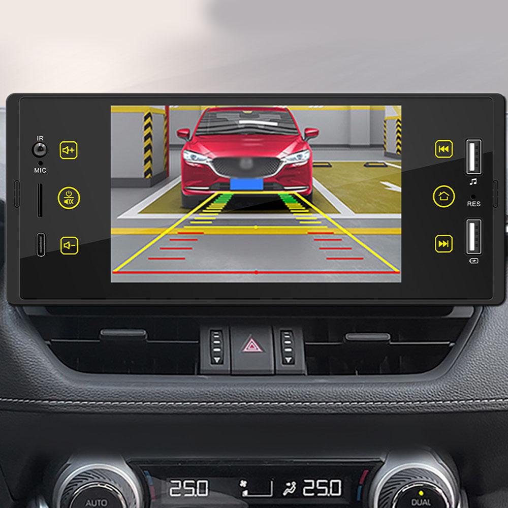 5 Inch Single Din Car Stereo BT MP5 Player FM Radio Receiver Support USB/AUX/TF Connection Steering Wheel Control