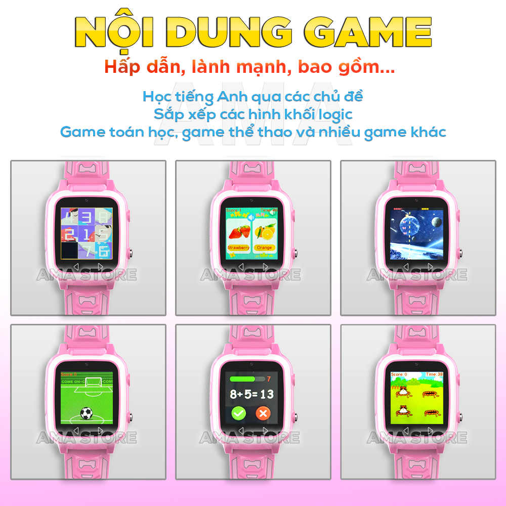Đồng hồ Thông minh 25 GAME Y8S có thể Gắn thẻ nhớ 32G Nghe nhạc Lắp Sim gọi Điện thoại không cần App Quản lý Hàng nhập khẩu