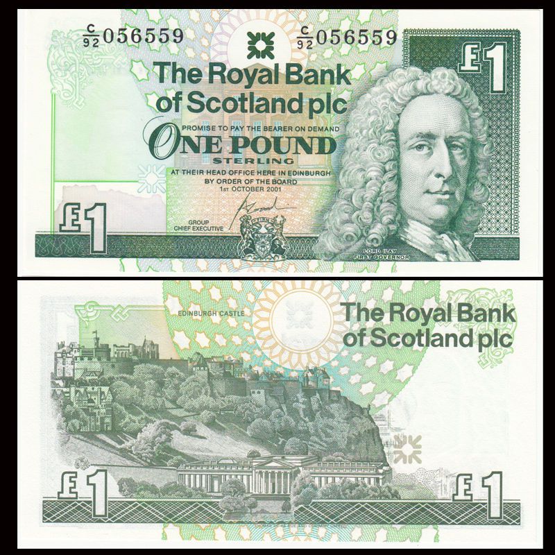 Tiền Scotland 1 bảng, quốc gia cấu thành Vương quốc Liên hiệp Anh và Bắc Ireland