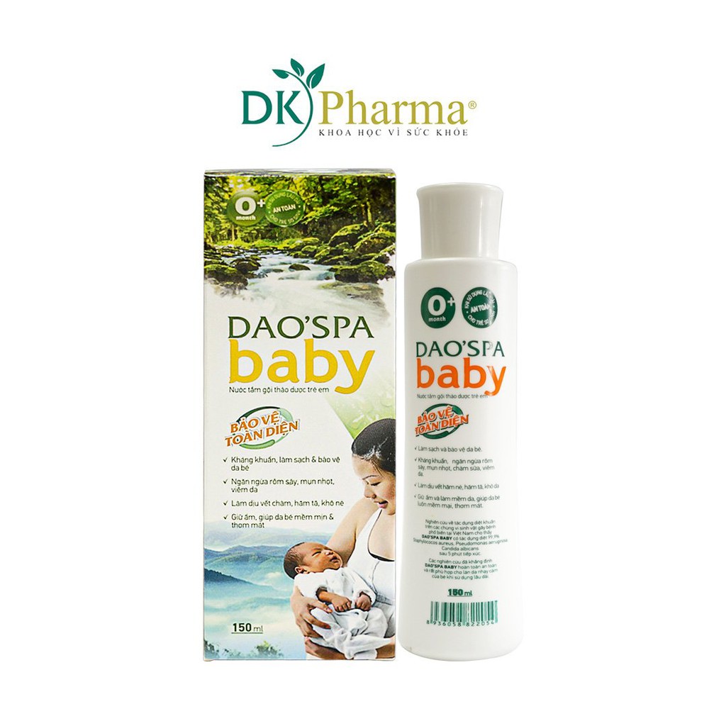 Nước tắm bé thảo dược người Dao Đỏ DK Pharma Dao'Spa Baby 150ml