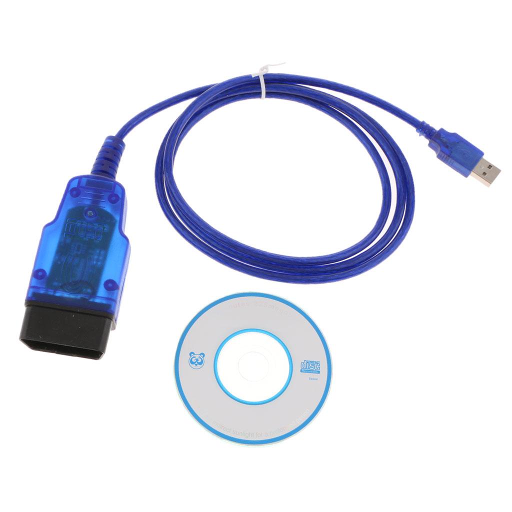 VAG KKL USB Fiat Ecu Scan OBD OBD2 Diagnostic Scanner Cable Tool for Opel