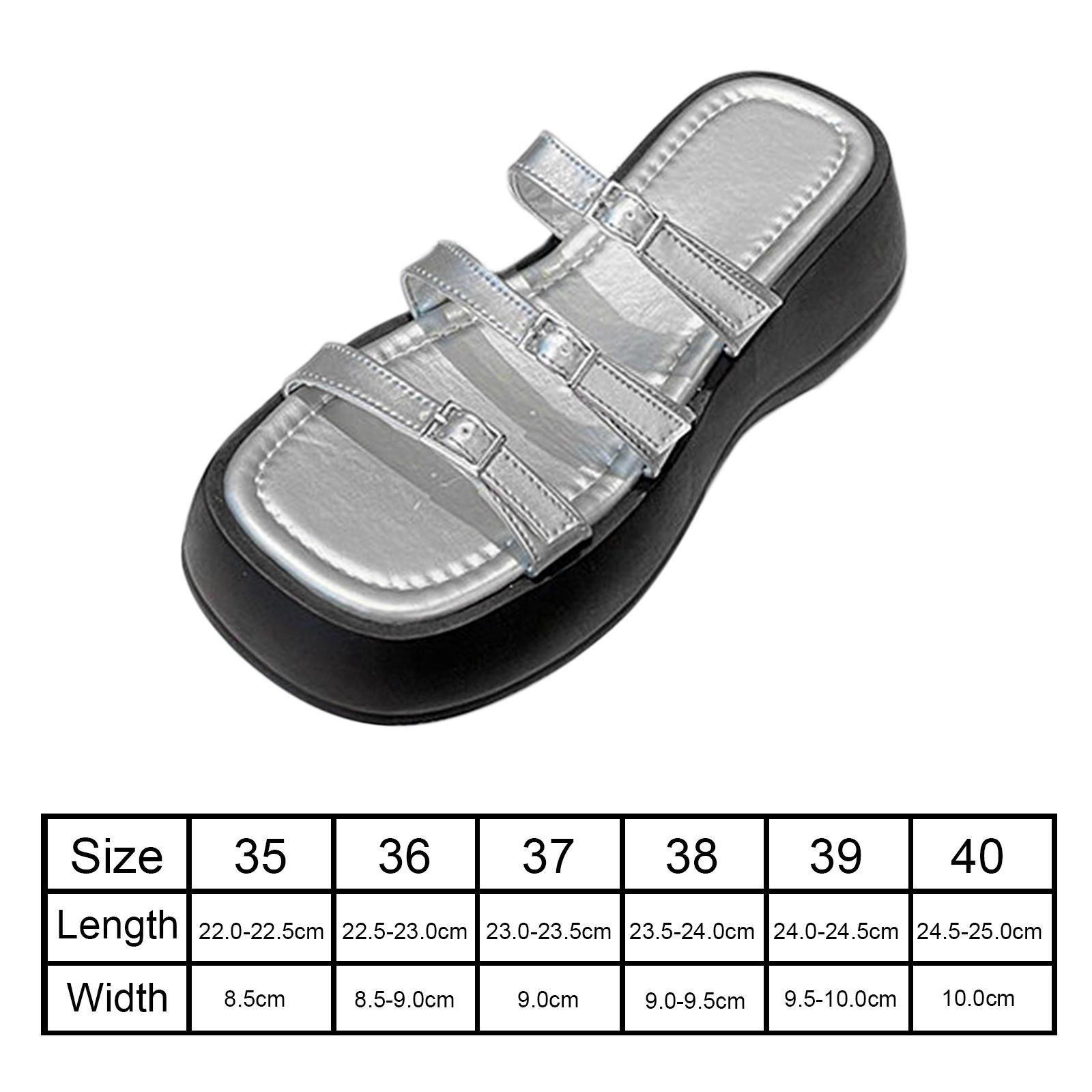Women Platform Slide Sandals Slip on Sandals Versatile Anti Slip Open Toe Casual Trendy Summer Beach Shoes Platform Slippers for Pool Street