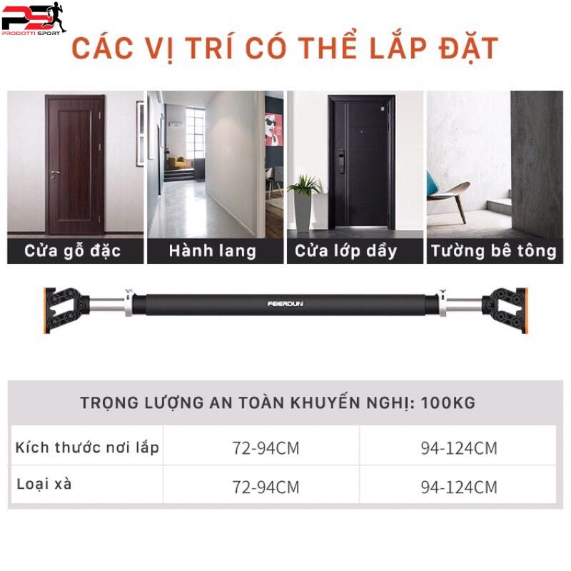 Xà đơn thế hệ mới FED-XM0103, 0104 Chịu lực 200kg – thép không gỉ + tặng kèm thước cân bằng Livo