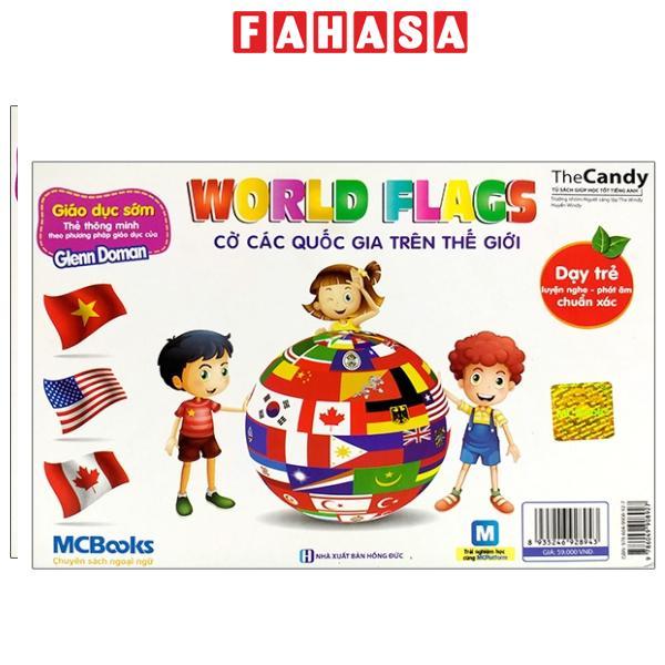 Sách - Flashcard Dạy Trẻ Theo Phương Pháp Glenn Doman - Cờ Các Quốc Gia Trên Thế Giới
