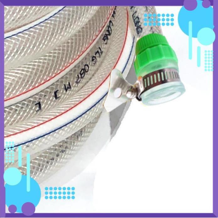 ️ Bộ dây vòi xịt nước rửa xe, tưới cây , tăng áp 3 lần, loại 3m, 5m 206318Dđầu đồng, cút, nối PE, d.vàng