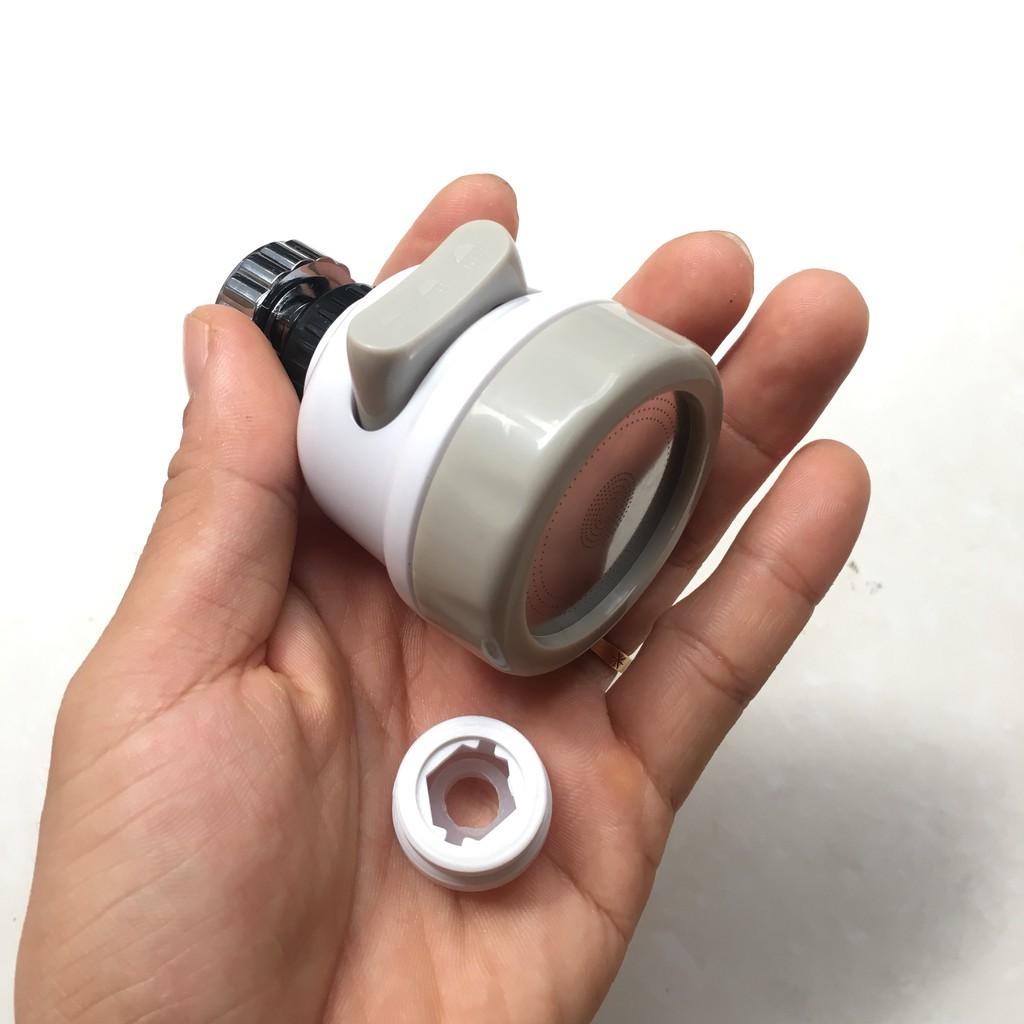 Đầu vòi tăng áp 3 chế độ xoay 360 độ tăng áp lực nước 300% lắp vừa với hầu hết các loại vòi