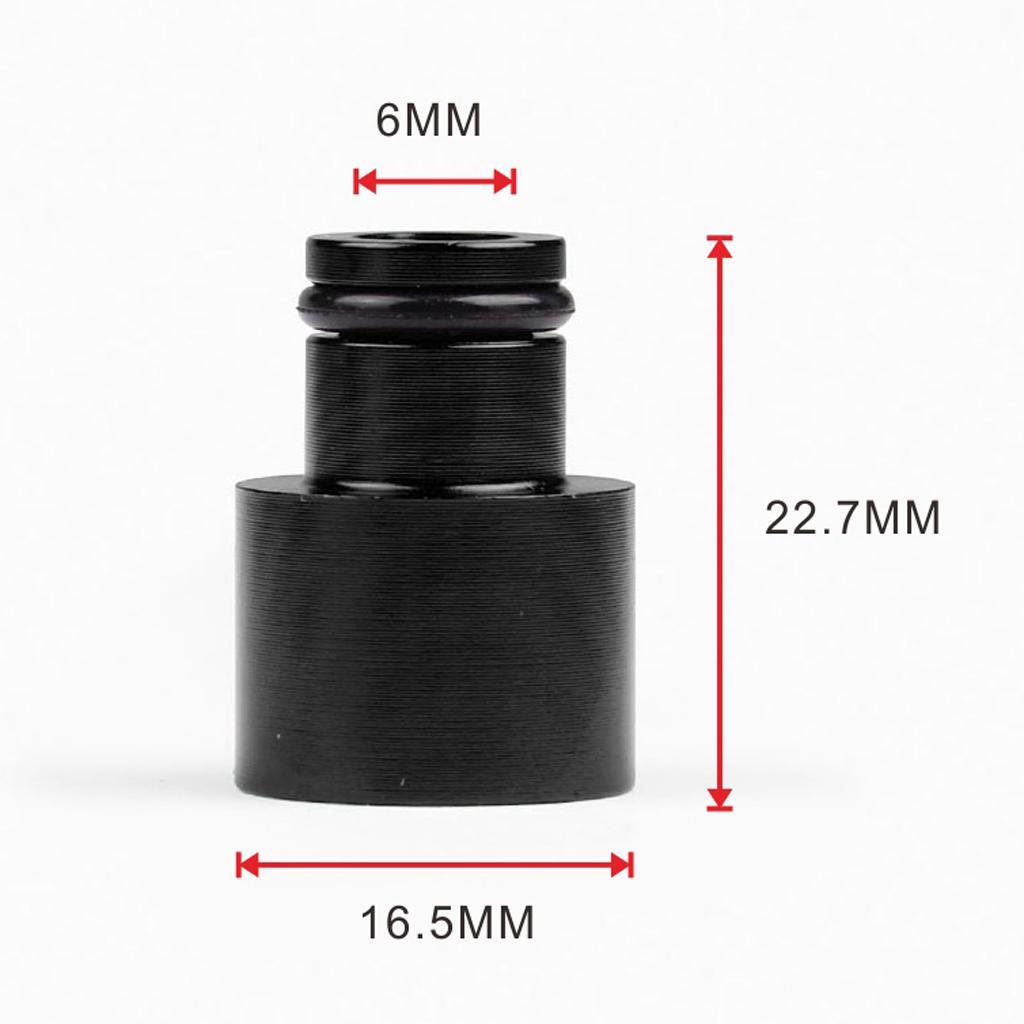 8pcs Fuel Injector Adapters Replace for Car Black+Sliver