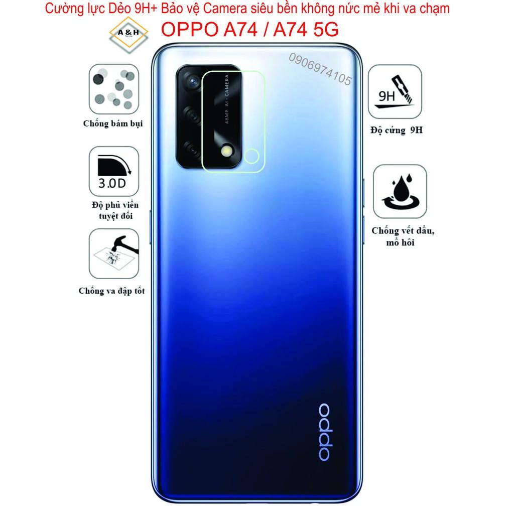 Cường lực Dẻo Bảo vệ Dành Cho Camera OPPO A74 / A74 5G, Siêu bền không nức mẻ khi va chạm, bảo vệ camera